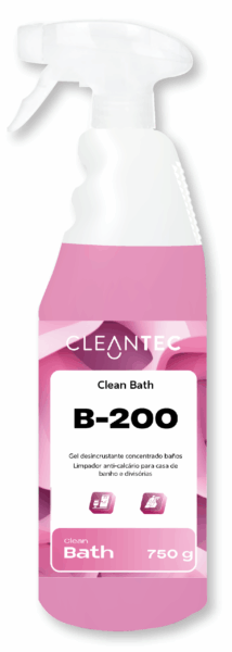 CLEAN DESCALER B-200 es un gel desincrustante concentrado especialmente formulado para la limpieza profunda de baños. Su alta eficacia elimina eficazmente los residuos de cal, sarro y suciedad en sanitarios, grifería, duchas y azulejos. Gracias a su textura en gel, se adhiere fácilmente a las superficies verticales, permitiendo una acción prolongada y resultados visibles desde la primera aplicación. Apto para entornos profesionales donde se requiere una higiene impecable y constante. Venta exclusiva para profesionales. Producto de uso profesional, no apto para uso doméstico.