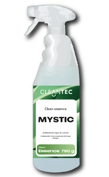CLEAN ESSENCE MYSTIC es un ambientador concentrado de larga duración diseñado para ofrecer una experiencia olfativa intensa y prolongada en espacios cerrados. Su fórmula profesional actúa de forma eficaz neutralizando malos olores y dejando una fragancia elegante, envolvente y persistente. Ideal para aplicar en vehículos, oficinas, espacios comerciales y zonas de alto tránsito. Un solo uso proporciona una sensación de limpieza y frescura durante días. Venta exclusiva para profesionales. Producto de uso profesional, no apto para uso doméstico.