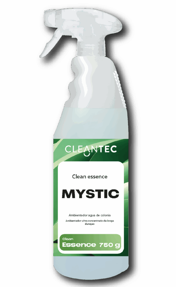 CLEAN ESSENCE MYSTIC es un ambientador concentrado de larga duración diseñado para ofrecer una experiencia olfativa intensa y prolongada en espacios cerrados. Su fórmula profesional actúa de forma eficaz neutralizando malos olores y dejando una fragancia elegante, envolvente y persistente. Ideal para aplicar en vehículos, oficinas, espacios comerciales y zonas de alto tránsito. Un solo uso proporciona una sensación de limpieza y frescura durante días. Venta exclusiva para profesionales. Producto de uso profesional, no apto para uso doméstico.