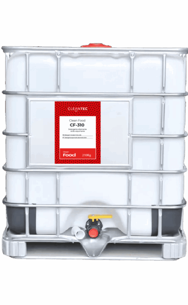 CLEAN FOOD CF-310 es un detergente espumante de carácter altamente ácido, diseñado para eliminar incrustaciones calcáreas, residuos minerales y óxidos en superficies de la industria alimentaria. Su fórmula genera una espuma densa y adherente que prolonga el tiempo de contacto y mejora la eficacia en superficies verticales o de difícil acceso. Ideal para limpiar suelos, paredes, maquinaria y estructuras de acero inoxidable expuestas a aguas duras o procesos térmicos. Venta exclusiva para profesionales. Producto de uso profesional, no apto para uso doméstico.