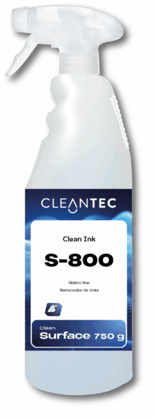 CLEAN INK S-800 es un quitamanchas profesional especializado en la eliminación de tintas, rotuladores, bolígrafos, sellos y marcadores permanentes sobre una gran variedad de superficies lavables. Su fórmula disolvente actúa rápidamente sin dañar los materiales tratados, eliminando residuos pigmentarios en cuestión de segundos. Ideal para escritorios, pupitres, mobiliario de oficina, pizarras, plásticos y textiles técnicos resistentes. Recomendado para centros educativos, oficinas, industrias gráficas y entornos profesionales con alta manipulación de tintas. Venta exclusiva para profesionales. Producto de uso profesional, no apto para uso doméstico.