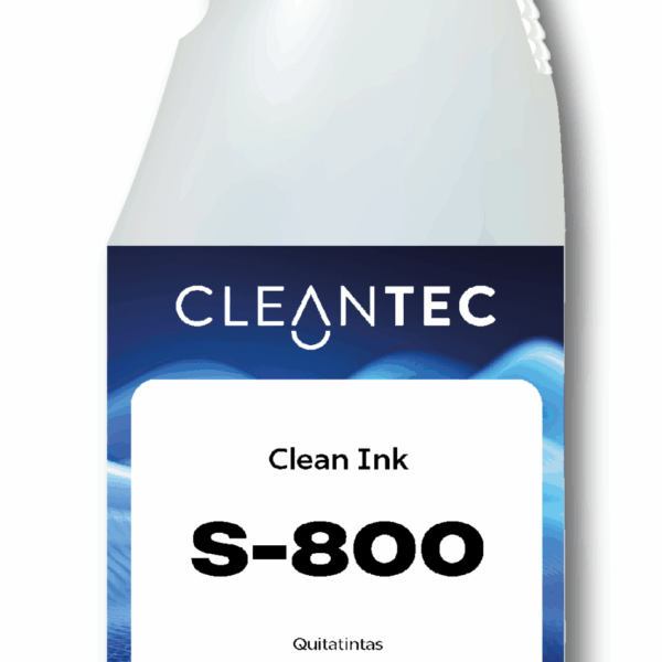 CLEAN INK S-800 es un quitamanchas profesional especializado en la eliminación de tintas, rotuladores, bolígrafos, sellos y marcadores permanentes sobre una gran variedad de superficies lavables. Su fórmula disolvente actúa rápidamente sin dañar los materiales tratados, eliminando residuos pigmentarios en cuestión de segundos. Ideal para escritorios, pupitres, mobiliario de oficina, pizarras, plásticos y textiles técnicos resistentes. Recomendado para centros educativos, oficinas, industrias gráficas y entornos profesionales con alta manipulación de tintas. Venta exclusiva para profesionales. Producto de uso profesional, no apto para uso doméstico.
