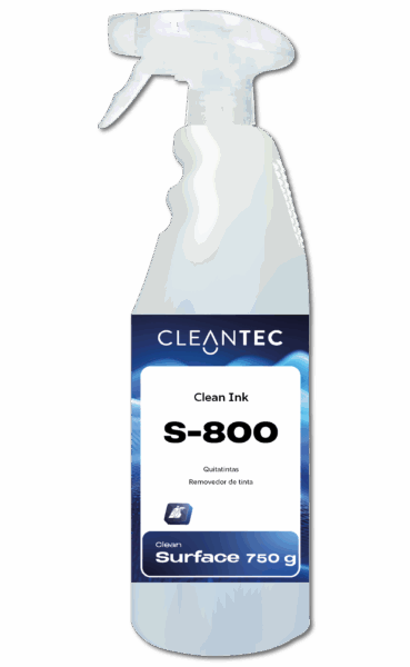 CLEAN INK S-800 es un quitamanchas profesional especializado en la eliminación de tintas, rotuladores, bolígrafos, sellos y marcadores permanentes sobre una gran variedad de superficies lavables. Su fórmula disolvente actúa rápidamente sin dañar los materiales tratados, eliminando residuos pigmentarios en cuestión de segundos. Ideal para escritorios, pupitres, mobiliario de oficina, pizarras, plásticos y textiles técnicos resistentes. Recomendado para centros educativos, oficinas, industrias gráficas y entornos profesionales con alta manipulación de tintas. Venta exclusiva para profesionales. Producto de uso profesional, no apto para uso doméstico.