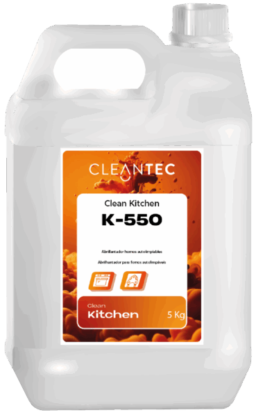 CLEAN KITCHEN K-550 es un abrillantador líquido de alto rendimiento, formulado específicamente para hornos autolimpiables con sistemas de lavado automático. Facilita el secado uniforme de las superficies internas tras los ciclos de limpieza, evitando marcas de agua y residuos calcáreos, y dejando un acabado limpio y brillante. Compatible con hornos de convección, vapor o mixtos que integran dosificación automática de abrillantador. Ideal para hostelería, colectividades y restauración profesional. Venta exclusiva para profesionales. Producto de uso profesional, no apto para uso doméstico.