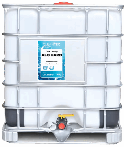 CLEAN LAUNDRY ALC HARD es un aditivo alcalino concentrado, formulado para maximizar el rendimiento del lavado en condiciones de aguas de dureza media y alta. Eleva el pH de forma controlada, mejorando la acción de detergentes principales y potenciando la eliminación de grasas, manchas incrustadas y residuos orgánicos. Evita incrustaciones calcáreas y mantiene el equilibrio químico del baño de lavado. Ideal para lavanderías industriales, hostelería y colectividades con suministro de agua no tratada. Venta exclusiva para profesionales. Producto de uso profesional, no apto para uso doméstico.