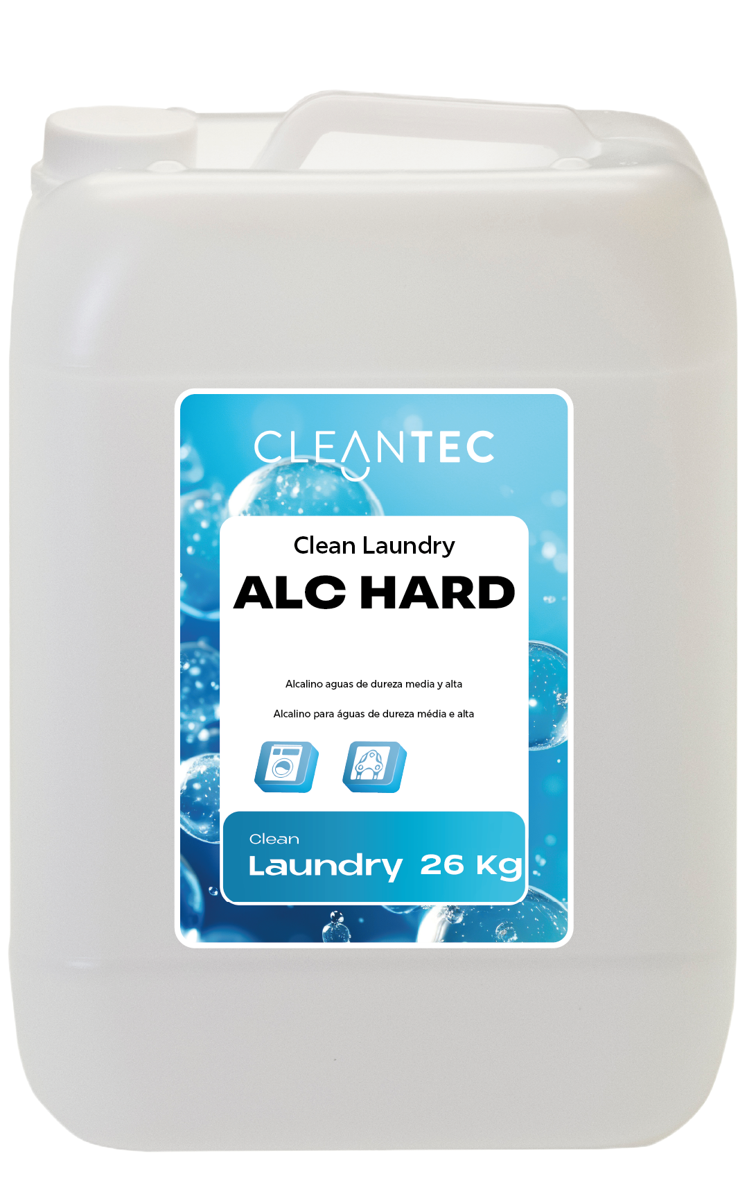 CLEAN LAUNDRY ALC HARD es un aditivo alcalino concentrado, formulado para maximizar el rendimiento del lavado en condiciones de aguas de dureza media y alta. Eleva el pH de forma controlada, mejorando la acción de detergentes principales y potenciando la eliminación de grasas, manchas incrustadas y residuos orgánicos. Evita incrustaciones calcáreas y mantiene el equilibrio químico del baño de lavado. Ideal para lavanderías industriales, hostelería y colectividades con suministro de agua no tratada. Venta exclusiva para profesionales. Producto de uso profesional, no apto para uso doméstico.