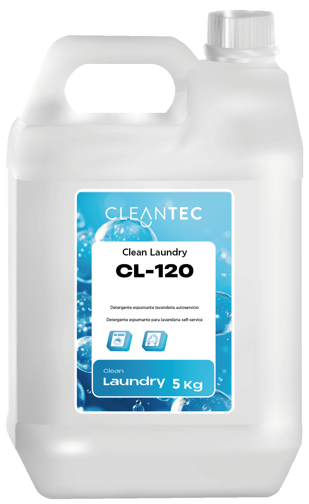 CLEAN LAUNDRY CL-120 es un detergente espumante concentrado, formulado específicamente para lavanderías autoservicio y colectividades. Combina poder desengrasante y acción perfumante, garantizando una limpieza profunda en todo tipo de prendas, incluso en ciclos cortos. Su espuma controlada protege los tejidos durante el lavado, respetando colores y fibras. Ideal para ropa de uso diario, mantelería y uniformes. Compatible con aguas de distintas durezas y programas automáticos. Venta exclusiva para profesionales. Producto de uso profesional, no apto para uso doméstico.