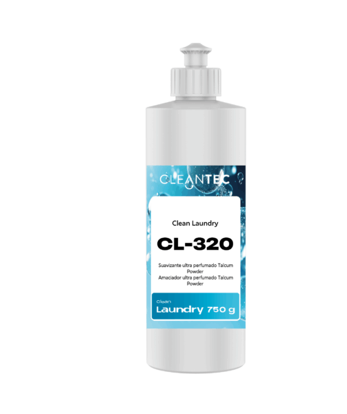 CLEAN LAUNDRY CL-320 es un suavizante profesional ultra perfumado, con una delicada y duradera fragancia a talcum powder, ideal para aportar una sensación de limpieza suave, clásica y reconfortante en todo tipo de prendas. Su fórmula suaviza las fibras, reduce la electricidad estática y facilita el planchado, dejando un aroma persistente incluso tras el secado. Especialmente indicado para ropa de cama, toallas y textiles de uso frecuente en hostelería, colectividades y lavanderías autoservicio. Venta exclusiva para profesionales. Producto de uso profesional, no apto para uso doméstico.