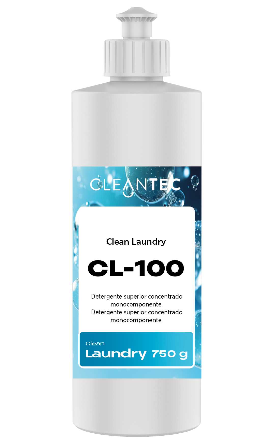 CLEAN LAUNDRY CL-100 es un detergente líquido superior, concentrado y monocomponente, diseñado para lavanderías profesionales y autoservicio que buscan la máxima eficacia en un solo producto. Su fórmula avanzada elimina todo tipo de suciedad —orgánica, grasa y pigmentaria— sin necesidad de complementos adicionales, cuidando las fibras y respetando los colores. Eficaz incluso en agua fría y ciclos cortos. Ideal para hoteles, colectividades, residencias y lavanderías con alta rotación. Venta exclusiva para profesionales. Producto de uso profesional, no apto para uso doméstico.