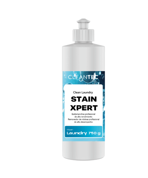 CLEAN LAUNDRY STAINXPERT es un quitamanchas ultra concentrado de uso profesional, formulado para eliminar manchas extremadamente difíciles como grasa técnica, tinta, cosméticos, sangre seca, vino tinto y residuos industriales. Su potente acción penetra profundamente en las fibras, desincrustando residuos sin alterar colores ni dañar los tejidos. Ideal para lavanderías industriales, colectividades, residencias y entornos de alta exigencia en resultados. Puede aplicarse como pretratamiento manual o integrarse en ciclos de lavado intensivo. Venta exclusiva para profesionales. Producto de uso profesional, no apto para uso doméstico.