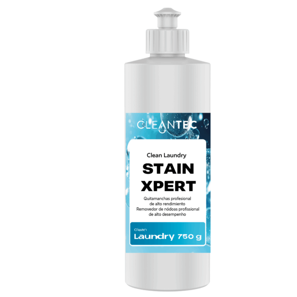 CLEAN LAUNDRY STAINXPERT es un quitamanchas ultra concentrado de uso profesional, formulado para eliminar manchas extremadamente difíciles como grasa técnica, tinta, cosméticos, sangre seca, vino tinto y residuos industriales. Su potente acción penetra profundamente en las fibras, desincrustando residuos sin alterar colores ni dañar los tejidos. Ideal para lavanderías industriales, colectividades, residencias y entornos de alta exigencia en resultados. Puede aplicarse como pretratamiento manual o integrarse en ciclos de lavado intensivo. Venta exclusiva para profesionales. Producto de uso profesional, no apto para uso doméstico.