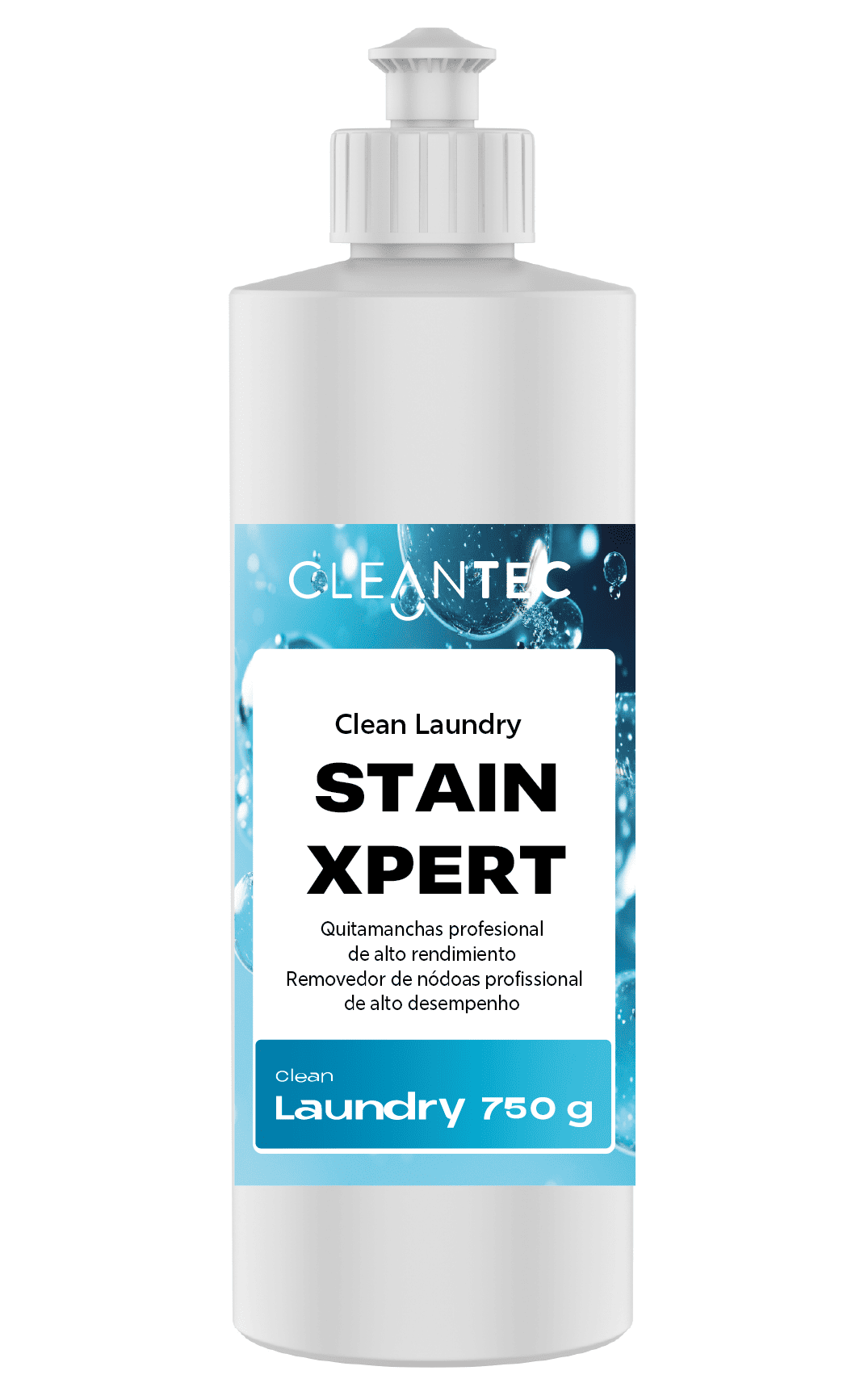 CLEAN LAUNDRY STAINXPERT es un quitamanchas ultra concentrado de uso profesional, formulado para eliminar manchas extremadamente difíciles como grasa técnica, tinta, cosméticos, sangre seca, vino tinto y residuos industriales. Su potente acción penetra profundamente en las fibras, desincrustando residuos sin alterar colores ni dañar los tejidos. Ideal para lavanderías industriales, colectividades, residencias y entornos de alta exigencia en resultados. Puede aplicarse como pretratamiento manual o integrarse en ciclos de lavado intensivo. Venta exclusiva para profesionales. Producto de uso profesional, no apto para uso doméstico.