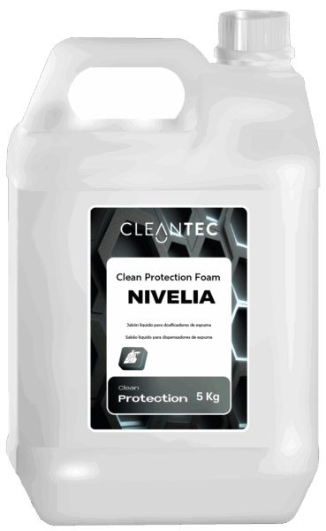 CLEAN PROTECTION NIVELIA es un jabón líquido para manos en formato espuma, diseñado para su uso en dispensadores rellenables en entornos profesionales. Su fórmula suave y equilibrada limpia eficazmente sin resecar la piel, generando una espuma rica y cremosa que facilita el aclarado y reduce el consumo de producto por uso. Ideal para centros sanitarios, hostelería, colectividades y espacios con alto tránsito. Enriquecido con agentes dermoprotectores. Venta exclusiva para profesionales. Producto de uso profesional, no apto para uso doméstico.