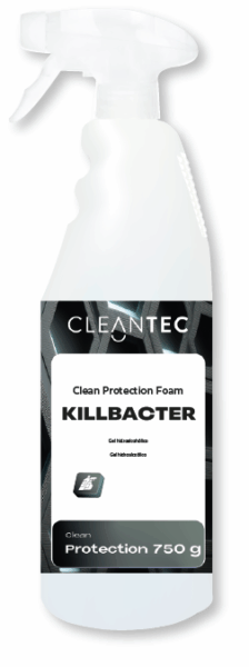 CLEAN KILLBACTER es un gel hidroalcohólico profesional, formulado para la desinfección rápida de manos sin necesidad de agua ni aclarado. Su alta concentración en alcohol garantiza una acción eficaz contra bacterias, virus y hongos, secando rápidamente y dejando una sensación fresca sin residuos pegajosos. Enriquecido con agentes hidratantes que protegen la piel incluso con uso frecuente. Ideal para centros sanitarios, oficinas, comercios, industria alimentaria y zonas comunes de tránsito elevado. Venta exclusiva para profesionales. Producto de uso profesional, no apto para uso doméstico.