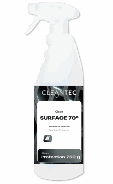 CLEAN SURFACE 70% es un higienizante hidroalcohólico de acción rápida, formulado con 70% de alcohol para la desinfección eficaz de superficies en contacto frecuente. Evapora rápidamente sin dejar residuos, lo que lo hace ideal para mesas, mostradores, pomos, teclados, maquinaria y zonas comunes. Recomendado para entornos donde se requiere higiene constante y aplicación frecuente, como oficinas, centros sanitarios, hostelería, comercios y transporte público. No necesita aclarado. Venta exclusiva para profesionales. Producto de uso profesional, no apto para uso doméstico.