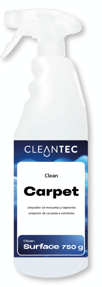 CLEAN CARPET es un limpiador profesional formulado para la limpieza profunda de tapicerías, alfombras y moquetas, tanto en entornos industriales como comerciales. Disuelve eficazmente la suciedad adherida, restos orgánicos y manchas difíciles, respetando las fibras y evitando el apelmazamiento del tejido. Apto para máquinas de inyección-extracción y aplicación manual, deja una sensación de limpieza duradera y un acabado fresco. Recomendado para hoteles, oficinas, vehículos, salas de espera y colectividades. Venta exclusiva para profesionales. Producto de uso profesional, no apto para uso doméstico.