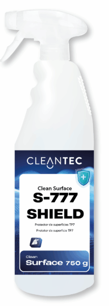 CLEAN SURFACE S-777 SHIELD es un protector profesional para superficies lavables, formulado para crear una película invisible y resistente que repele suciedad, humedad y residuos orgánicos. Su uso regular facilita la limpieza diaria y prolonga el buen estado de materiales como acero inoxidable, plásticos técnicos, madera tratada, cerámica y superficies sintéticas. Ideal para oficinas, cocinas industriales, salas blancas, centros sanitarios y colectividades que requieran un mantenimiento continuo con acabado impecable. Venta exclusiva para profesionales. Producto de uso profesional, no apto para uso doméstico.