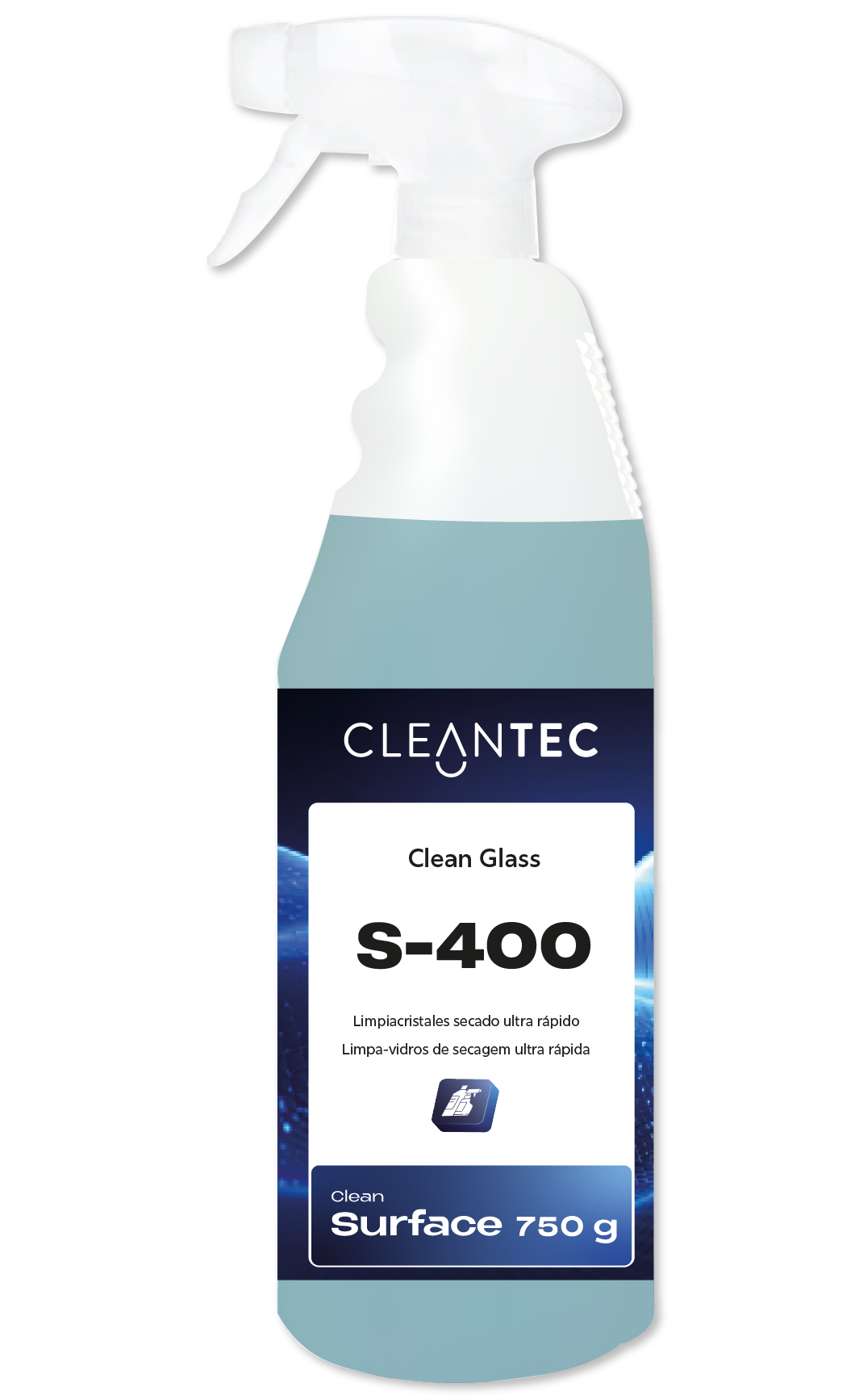 CLEAN GLASS S-400 es un limpiador profesional para cristales y superficies vitrificadas, formulado para ofrecer un secado ultrarrápido y sin marcas, incluso en condiciones de humedad o temperaturas variables. Elimina de forma eficaz polvo, huellas, grasa ligera y residuos ambientales, dejando una superficie brillante y completamente transparente. Ideal para ventanas, vitrinas, espejos, mamparas y superficies acristaladas en oficinas, comercios, hoteles y entornos sanitarios. No requiere aclarado. Venta exclusiva para profesionales. Producto de uso profesional, no apto para uso doméstico.