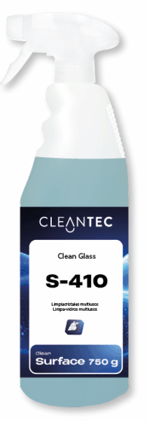 CLEAN MULTI S-410 es un limpiador multiusos profesional, formulado para ofrecer máxima eficacia en la limpieza de cristales, espejos, superficies esmaltadas, plásticos, acero inoxidable y mobiliario lacado. Su fórmula de secado rápido no deja marcas ni residuos, proporcionando un acabado brillante y transparente. Elimina huellas, grasa ligera, polvo y suciedad ambiental en una sola pasada. Ideal para entornos de alta exigencia estética como oficinas, comercios, hoteles, clínicas y vehículos. No necesita aclarado. Venta exclusiva para profesionales. Producto de uso profesional, no apto para uso doméstico.