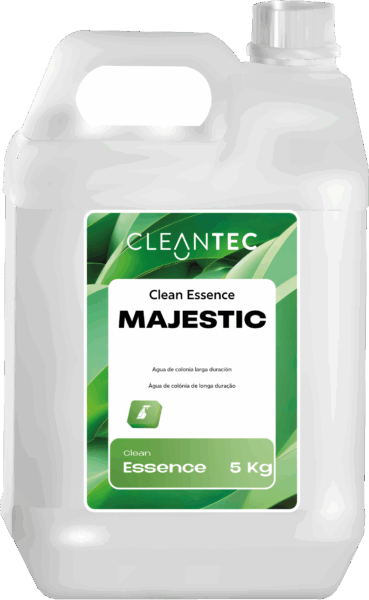 CLEAN ESSENCE MAJESTIC es un agua de colonia profesional de larga duración, con una fragancia intensa, elegante y con personalidad, ideal para aportar un toque distintivo tras la limpieza interior de vehículos y espacios cerrados. Su fórmula está diseñada para ofrecer una experiencia olfativa envolvente, neutralizando olores no deseados y dejando una sensación de frescura y sofisticación que perdura. Perfecta para centros de detailing, concesionarios, oficinas y espacios comerciales. Venta exclusiva para profesionales. Producto de uso profesional, no apto para uso doméstico.