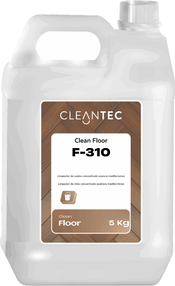 CLEAN FLOOR F-310 es un limpiador de suelos concentrado con fragancia fresca mediterránea, formulado para la limpieza eficiente de todo tipo de pavimentos lavables en entornos profesionales. Su espuma ligera y controlada facilita el aclarado y permite un uso seguro en fregadoras automáticas o aplicaciones manuales. Elimina suciedad común, restos orgánicos y deja un agradable aroma que aporta sensación de frescor y limpieza duradera. Ideal para centros comerciales, oficinas, industrias y espacios de alto tránsito. Venta exclusiva para profesionales. Producto de uso profesional, no apto para uso doméstico.