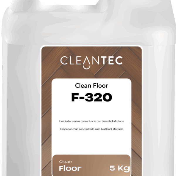 CLEAN FLOOR F-320 es un limpiador de suelos concentrado con bialcohol y fragancia intensa Ritual Fruit, diseñado para ofrecer una limpieza eficaz, rápida y con secado acelerado. Gracias a su contenido alcohólico, elimina suciedad, residuos orgánicos y olores, dejando una sensación de higiene inmediata y un aroma frutal persistente. Su fórmula de espuma controlada lo hace apto para fregado manual o mecánico en espacios que requieren una limpieza frecuente con alto impacto olfativo. Ideal para tiendas, oficinas, gimnasios y zonas de atención al público. Venta exclusiva para profesionales. Producto de uso profesional, no apto para uso doméstico.