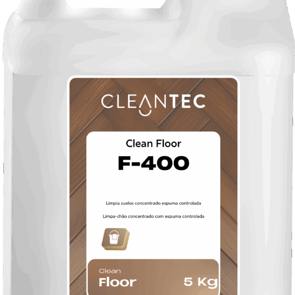 CLEAN FLOOR F-400 es un limpiador de suelos concentrado, formulado para una limpieza eficiente en grandes superficies con formación de espuma controlada. Ideal para entornos industriales, comerciales y logísticos donde se requiere una limpieza frecuente sin saturar el sistema de fregado. Elimina suciedad general, residuos grasos ligeros y marcas de tránsito, dejando el suelo limpio y seguro. Compatible con fregadoras automáticas y aplicaciones manuales. Venta exclusiva para profesionales. Producto de uso profesional, no apto para uso doméstico.