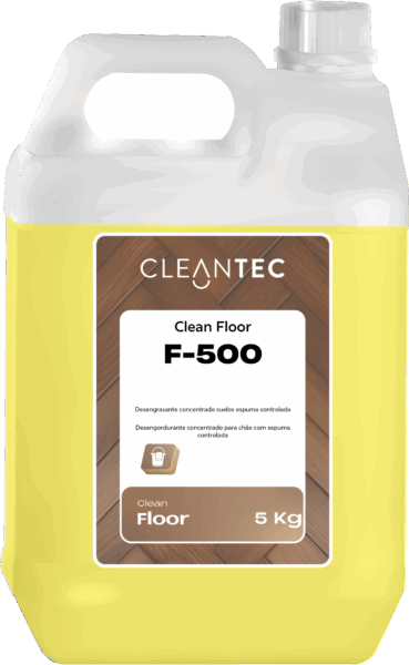 CLEAN FLOOR F-500 es un desengrasante concentrado de uso profesional, formulado para la limpieza profunda de suelos industriales con formación controlada de espuma. Elimina eficazmente grasas, aceites, residuos orgánicos y suciedad persistente en pavimentos de talleres, cocinas industriales, almacenes y zonas de tránsito intenso. Su fórmula permite una acción potente sin saturar los sistemas de fregado automático o manual. Ideal para mantener las condiciones de higiene y seguridad en entornos exigentes. Venta exclusiva para profesionales. Producto de uso profesional, no apto para uso doméstico.