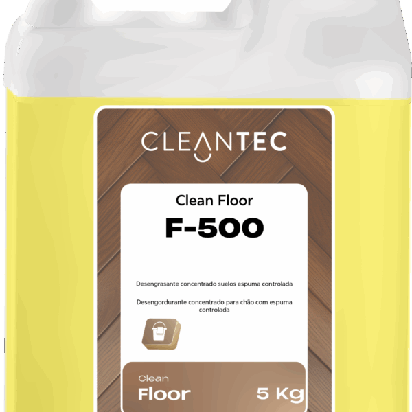CLEAN FLOOR F-500 es un desengrasante concentrado de uso profesional, formulado para la limpieza profunda de suelos industriales con formación controlada de espuma. Elimina eficazmente grasas, aceites, residuos orgánicos y suciedad persistente en pavimentos de talleres, cocinas industriales, almacenes y zonas de tránsito intenso. Su fórmula permite una acción potente sin saturar los sistemas de fregado automático o manual. Ideal para mantener las condiciones de higiene y seguridad en entornos exigentes. Venta exclusiva para profesionales. Producto de uso profesional, no apto para uso doméstico.