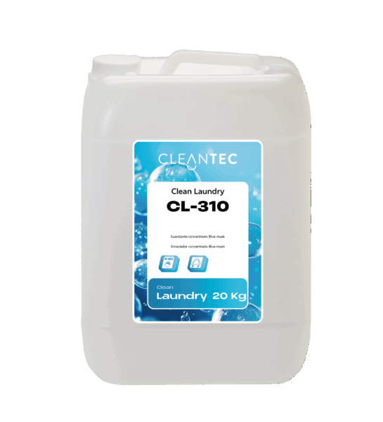 CLEAN LAUNDRY CL-310 es un suavizante concentrado profesional, con una sofisticada fragancia Blue Musk, diseñada para dejar los tejidos suaves, perfumados y con una agradable sensación de frescura prolongada. Su fórmula suaviza las fibras, reduce la electricidad estática y facilita el planchado, aportando un acabado cuidado incluso tras múltiples lavados. Ideal para lavanderías autoservicio, hoteles, residencias y colectividades que buscan calidad y aroma duradero. Venta exclusiva para profesionales. Producto de uso profesional, no apto para uso doméstico.