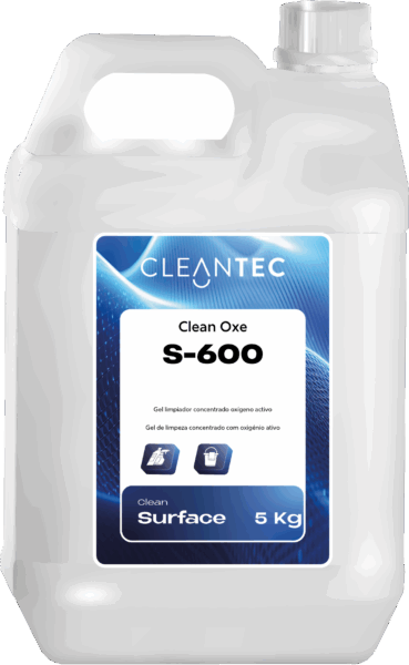 CLEAN OXE S-600 es un gel limpiador profesional con oxígeno activo, formulado para ofrecer acción limpiadora, blanqueante e higienizante en una sola aplicación. Su textura en gel mejora el tiempo de contacto y la eficacia del oxígeno activo sobre superficies lavables, eliminando manchas, restos orgánicos y malos olores sin dejar residuos agresivos. Ideal para baños, cocinas, juntas de azulejos, suelos y zonas críticas donde se requiera limpieza profunda sin cloro. Recomendado para colectividades, hostelería, centros sanitarios y espacios de alto tránsito. Venta exclusiva para profesionales. Producto de uso profesional, no apto para uso doméstico.
