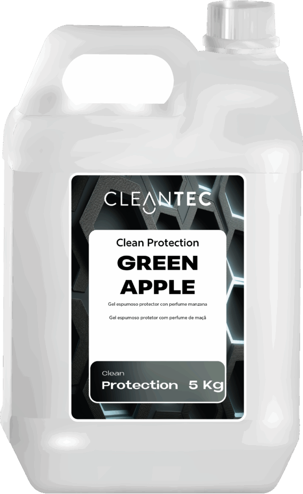 CLEAN GREEN APPLE es un gel espumoso protector perfumado, formulado para la higiene diaria de manos con un agradable aroma a manzana verde. Su fórmula suave y equilibrada limpia eficazmente sin agredir la piel, generando una espuma cremosa que facilita el aclarado y deja una sensación fresca y perfumada. Ideal para colectividades, oficinas, centros educativos, gimnasios y baños públicos donde se busca combinar limpieza con una experiencia sensorial agradable. Apto para dispensadores rellenables. Venta exclusiva para profesionales. Producto de uso profesional, no apto para uso doméstico.