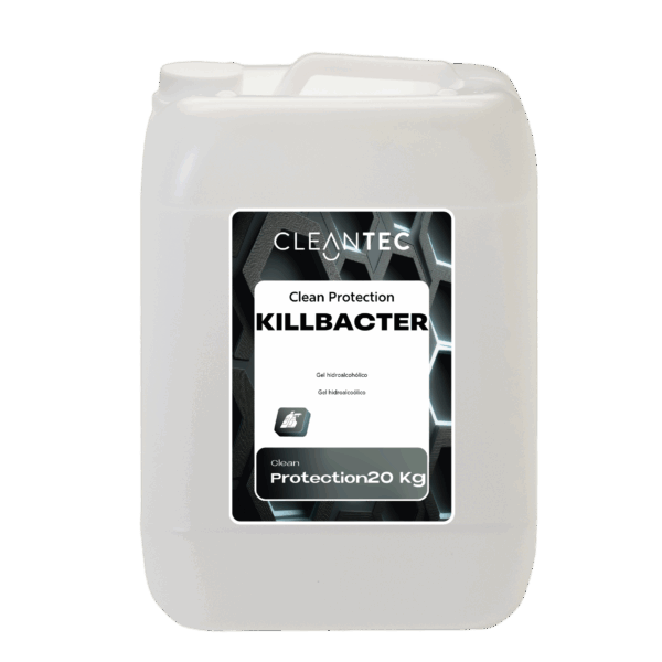 CLEAN KILLBACTER es un gel hidroalcohólico profesional, formulado para la desinfección rápida de manos sin necesidad de agua ni aclarado. Su alta concentración en alcohol garantiza una acción eficaz contra bacterias, virus y hongos, secando rápidamente y dejando una sensación fresca sin residuos pegajosos. Enriquecido con agentes hidratantes que protegen la piel incluso con uso frecuente. Ideal para centros sanitarios, oficinas, comercios, industria alimentaria y zonas comunes de tránsito elevado. Venta exclusiva para profesionales. Producto de uso profesional, no apto para uso doméstico.