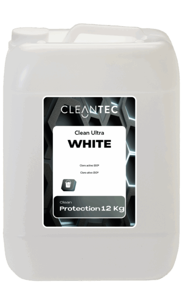 CLEAN ULTRA WHITE es una lejía profesional de alta concentración, formulada con 150 g de cloro activo por litro para garantizar una acción desinfectante, blanqueante y desodorizante eficaz en entornos que requieren máxima higiene. Elimina microorganismos, manchas orgánicas y malos olores en superficies, tejidos blancos resistentes y sistemas de saneamiento. Ideal para su uso en lavanderías, cocinas industriales, colectividades, instalaciones sanitarias e industria alimentaria. Venta exclusiva para profesionales. Producto de uso profesional, no apto para uso doméstico.