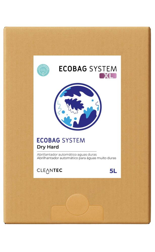 ECOBAG SYSTEM XL DRY HARD es un abrillantador automático ultraconcentrado, formulado para aguas duras, que proporciona un secado rápido y sin marcas en vajilla, cristalería y utensilios. Elimina la formación de velos calcáreos, dejando los productos con un acabado brillante. Ideal para cocinas profesionales y sistemas de lavado automático en entornos con alta mineralización del agua. El sistema ECOBAG asegura una dosificación económica y precisa. Venta exclusiva para profesionales. Producto de uso profesional, no apto para uso doméstico.