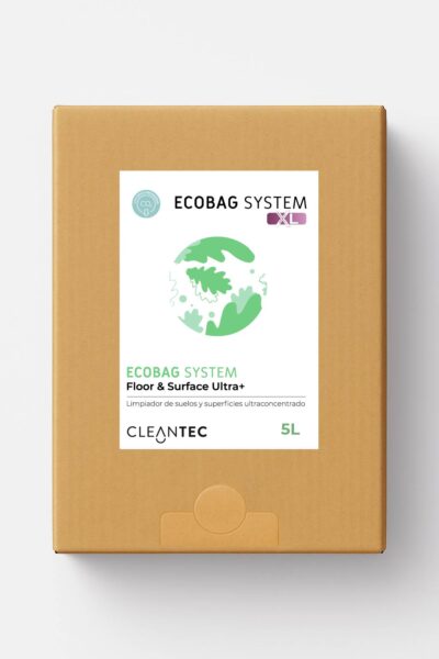 ECOBAG SYSTEM XL FLOOR & SURFACE ULTRA+ es un limpiador multiusos ultraconcentrado, formulado para la limpieza diaria de suelos y superficies lavables. Elimina suciedad general, grasa ligera y manchas, dejando un acabado limpio y sin residuos. Ideal para su uso en oficinas, cocinas, hoteles y centros educativos. El sistema ECOBAG permite una dosificación limpia, precisa y sostenible. Venta exclusiva para profesionales. Producto de uso profesional, no apto para uso doméstico.