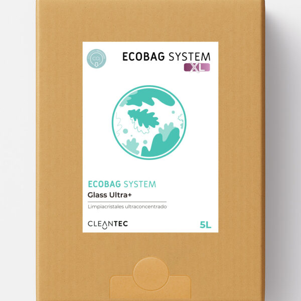 ECOBAG SYSTEM XL GLASS ULTRA+ es un limpiacristales y multiusos ultraconcentrado, diseñado para la limpieza profesional de cristales, espejos, acero inoxidable, mobiliario y superficies esmaltadas o vitrificadas. Su fórmula de secado rápido elimina huellas, polvo, grasa ligera y suciedad ambiental sin dejar velos ni marcas, proporcionando un acabado brillante y transparente. Ideal para oficinas, comercios, colectividades, hostelería y zonas comunes. El sistema ECOBAG permite una dosificación precisa, segura y sostenible, optimizando consumos y reduciendo residuos. Venta exclusiva para profesionales. Producto de uso profesional, no apto para uso doméstico.