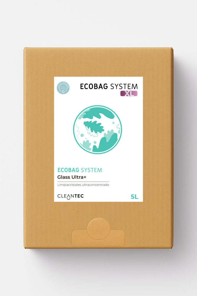ECOBAG SYSTEM XL GLASS ULTRA+ es un limpiacristales y multiusos ultraconcentrado, diseñado para la limpieza profesional de cristales, espejos, acero inoxidable, mobiliario y superficies esmaltadas o vitrificadas. Su fórmula de secado rápido elimina huellas, polvo, grasa ligera y suciedad ambiental sin dejar velos ni marcas, proporcionando un acabado brillante y transparente. Ideal para oficinas, comercios, colectividades, hostelería y zonas comunes. El sistema ECOBAG permite una dosificación precisa, segura y sostenible, optimizando consumos y reduciendo residuos. Venta exclusiva para profesionales. Producto de uso profesional, no apto para uso doméstico.