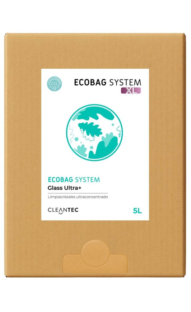 ECOBAG SYSTEM XL GLASS ULTRA+ es un limpiacristales y multiusos ultraconcentrado, diseñado para la limpieza profesional de cristales, espejos, acero inoxidable, mobiliario y superficies esmaltadas o vitrificadas. Su fórmula de secado rápido elimina huellas, polvo, grasa ligera y suciedad ambiental sin dejar velos ni marcas, proporcionando un acabado brillante y transparente. Ideal para oficinas, comercios, colectividades, hostelería y zonas comunes. El sistema ECOBAG permite una dosificación precisa, segura y sostenible, optimizando consumos y reduciendo residuos. Venta exclusiva para profesionales. Producto de uso profesional, no apto para uso doméstico.