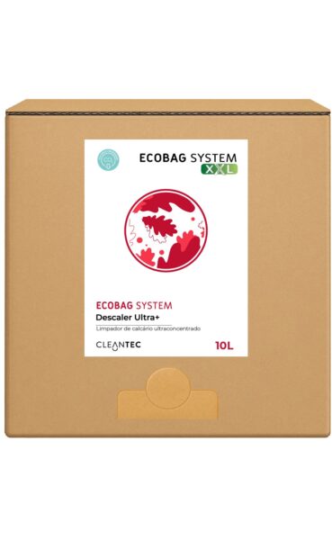 ECOBAG SYSTEM XXL DESCALER ULTRA+ es un antical ultraconcentrado de uso profesional, formulado para la eliminación rápida y eficaz de incrustaciones calcáreas, restos minerales y residuos de óxido en superficies resistentes a medios ácidos. Ideal para su uso en grifos, duchas, lavabos, sanitarios, suelos, maquinaria y equipos de lavado. Restaura el brillo original y previene la acumulación de sarro en entornos de alta exigencia higiénica. El sistema ECOBAG garantiza una dosificación limpia, segura y sostenible, reduciendo residuos y optimizando el rendimiento. Venta exclusiva para profesionales. Producto de uso profesional, no apto para uso doméstico.