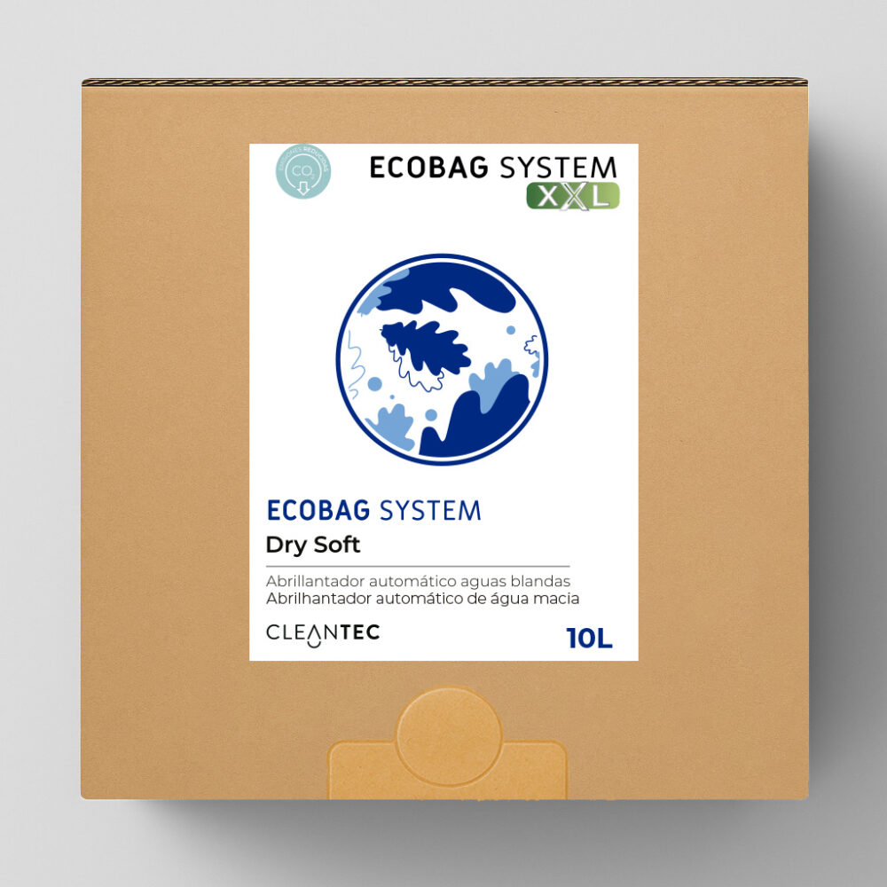 ECOBAG SYSTEM XXL DRY SOFT es un abrillantador automático ultraconcentrado en formato XXL, formulado para aguas blandas, que garantiza un secado rápido, sin marcas ni residuos. Deja la vajilla y cristalería con un brillo impecable, sin restos de agua ni minerales. Ideal para sistemas de lavado automático de gran capacidad en cocinas comerciales y colectividades. El sistema ECOBAG permite una dosificación limpia y responsable, optimizando el consumo del producto. Venta exclusiva para profesionales. Producto de uso profesional, no apto para uso doméstico.