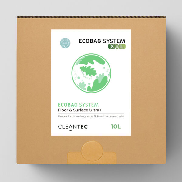 ECOBAG SYSTEM XXL FLOOR & SURFACE ULTRA+ es un limpiador multiusos ultraconcentrado, formulado para la limpieza diaria de suelos y superficies lavables. Elimina suciedad general, grasa ligera y manchas, dejando un acabado limpio y sin residuos. Ideal para su uso en oficinas, cocinas, hoteles y centros educativos. El sistema ECOBAG permite una dosificación limpia, precisa y sostenible. Venta exclusiva para profesionales. Producto de uso profesional, no apto para uso doméstico.