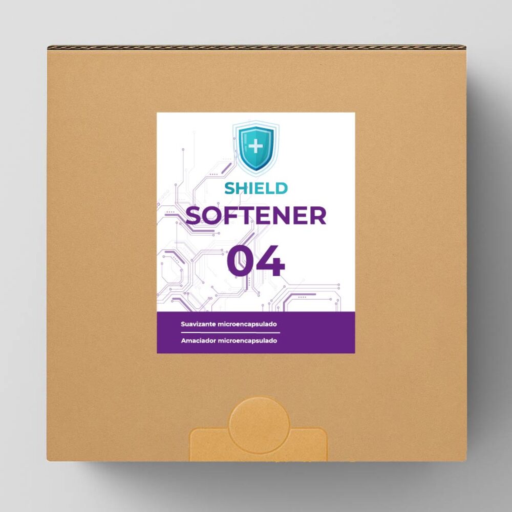 ECOBAG SYSTEM XXL SHIELD SOFTENER 04 es un suavizante microencapsulado de alta duración, diseñado para proporcionar una suavidad duradera en tejidos, con una liberación gradual de fragancia durante días. Su fórmula avanzada mejora el tacto de las prendas y reduce la estática, manteniendo la ropa con una sensación de frescura prolongada. Ideal para lavanderías profesionales, hoteles y hospitales. Venta exclusiva para profesionales. Producto de uso profesional, no apto para uso doméstico.