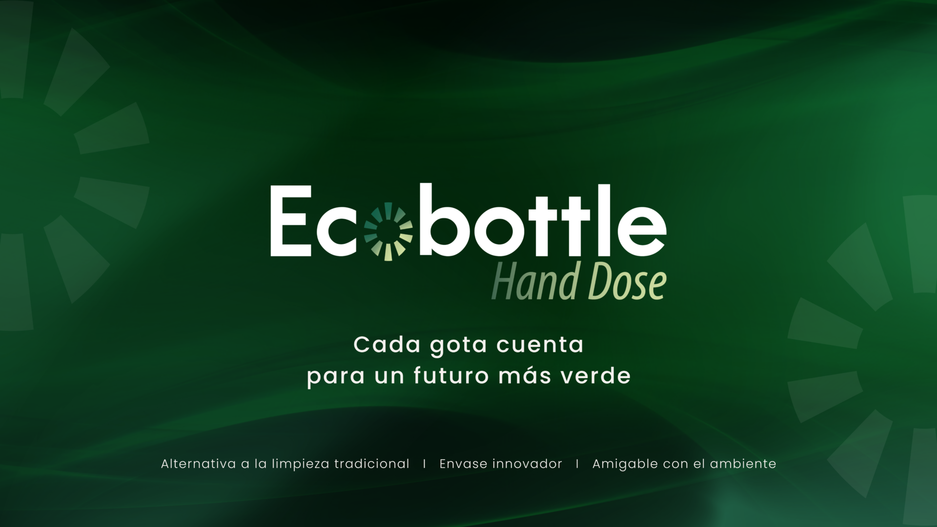 La imagen muestra el producto Ecobottle Hand Dose de Cleantec, una innovadora solución de limpieza que combina una fórmula ultra concentrada con un envase reutilizable, reduciendo el uso de plástico desechable un 90%